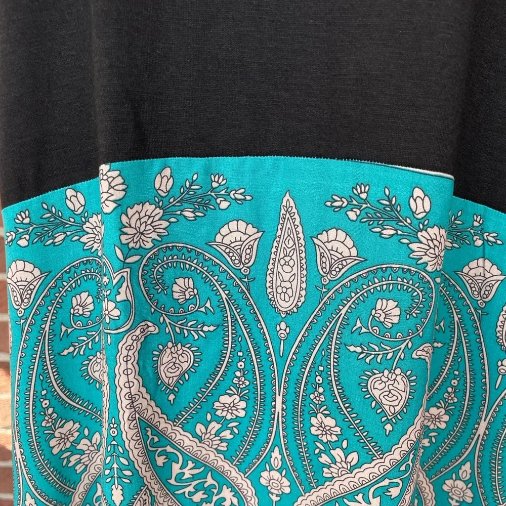 Boho Paisley Floral Print Short Sleeve Maxi Dress